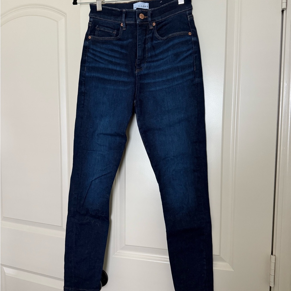 LOFT High Rise Dark Indigo Women's Jeans